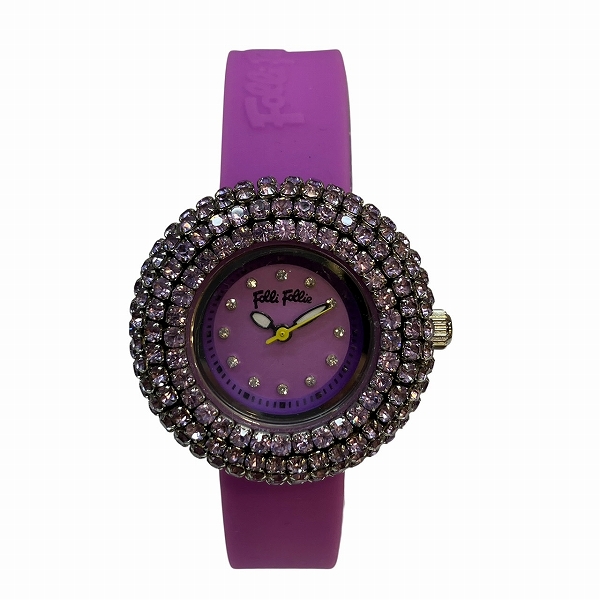 フォリフォリ WF2P010ZS クォーツ クレイジー 時計 腕時計 レディース【中古】