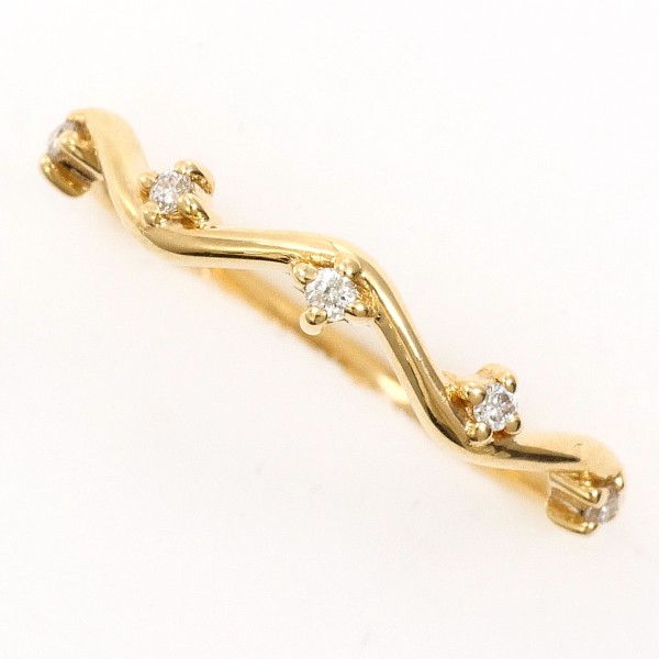 【素材】 K10/イエローゴールド 【石目】 ダイヤ 0.03ct 【総重量】 約0.6g 【サイズ】 約3号 【最大幅】 約2mm 【サイズ直し】 不可 【付属品】 なし 【商品の状態】 新品仕上げ