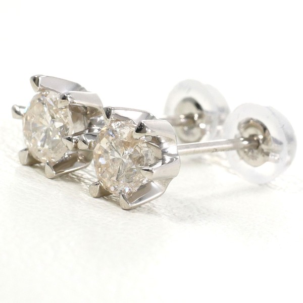【素材】 PT900/プラチナ 【石目】 天然ダイアモンド 0.3ct ×2 0.3ct クラリティー：I1 カラー：K カット：Good 0.3ct クラリティー：I1 カラー：K カット：Good