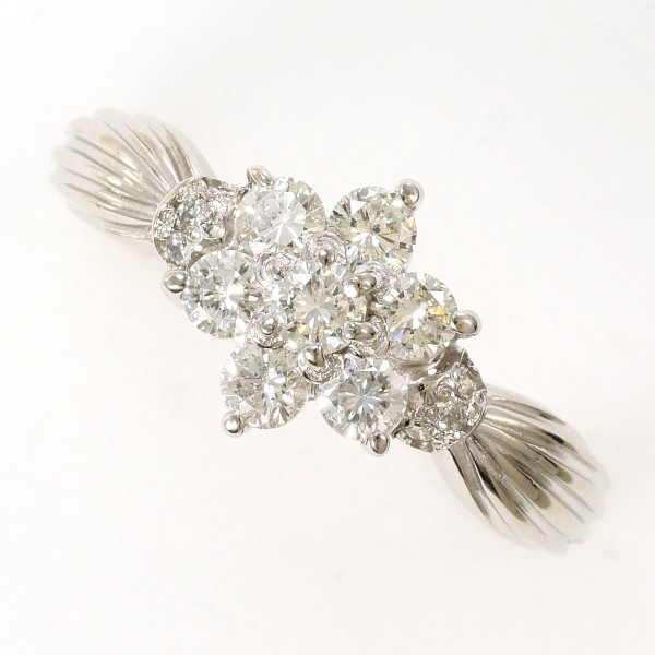 【素材】 PT900/プラチナ 【石目】 ダイヤ 0.50ct 【総重量】 約4.8g 【サイズ】 約8.5号 【最大幅】 約9mm 【サイズ直し】 不可 【付属品】 なし 【商品の状態】 新品仕上げ