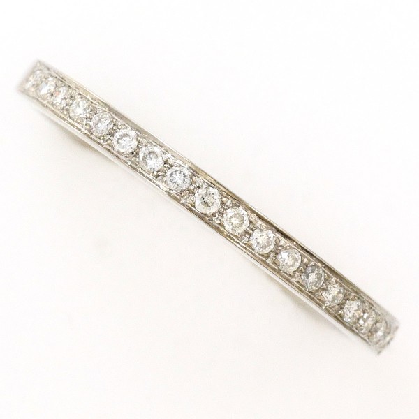 【素材】 K18/ホワイトゴールド 【石目】 ダイヤ 0.11ct 【総重量】 約1.8g 【サイズ】 約13号 【最大幅】 約2mm 【サイズ直し】 不可 【付属品】 なし 【商品の状態】 新品仕上